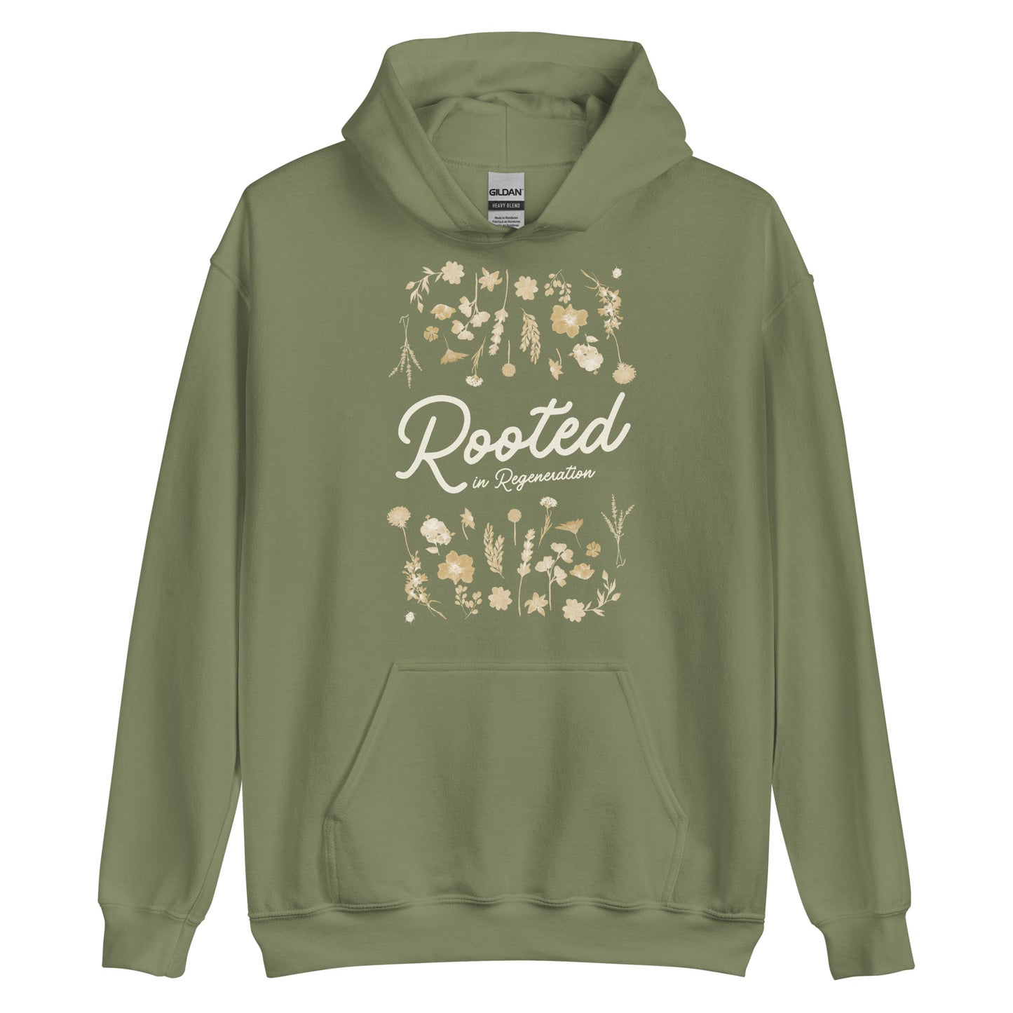 Rooted in Regeneration - Floral Hoodie