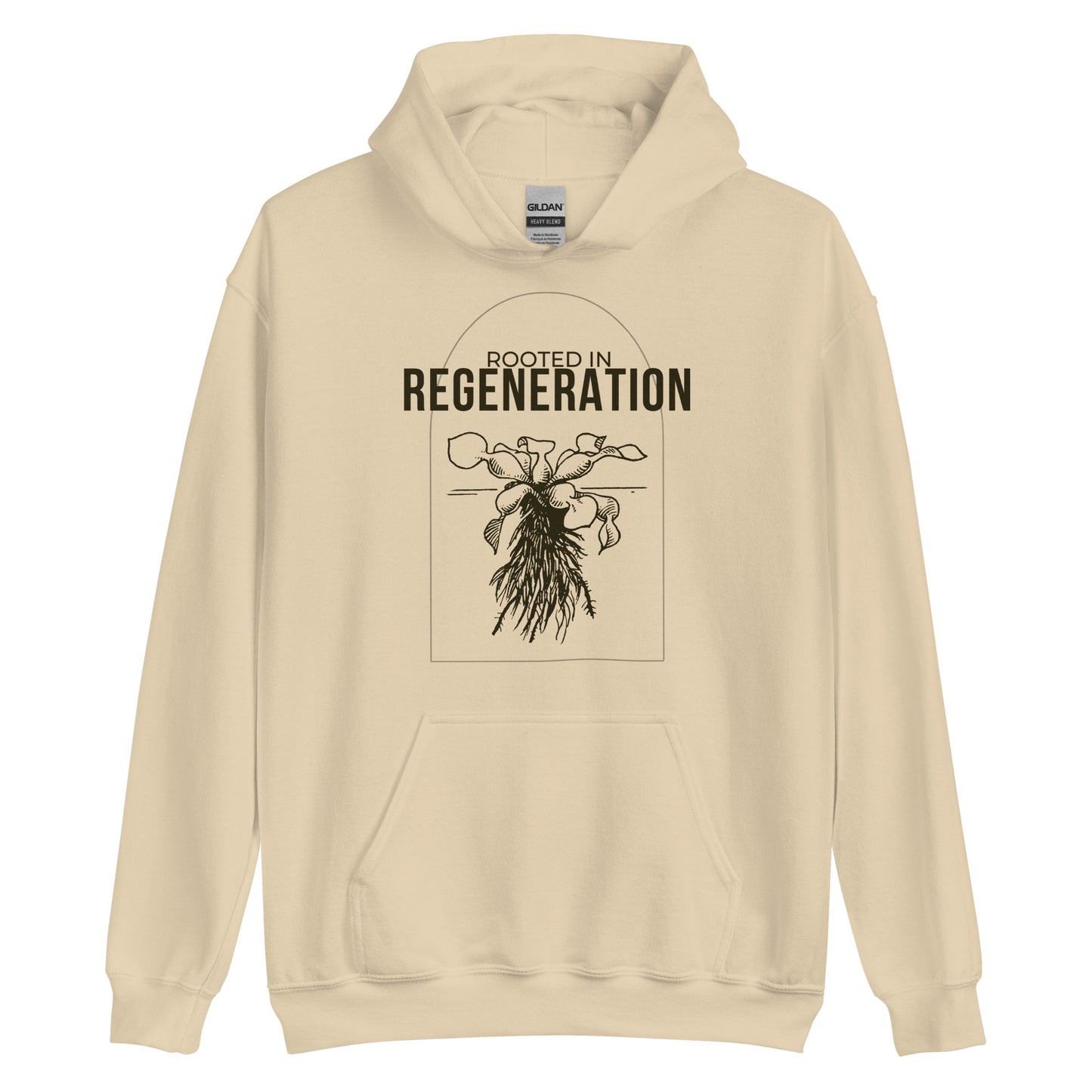 Rooted in Regeneration - Floral Roots Hoodie