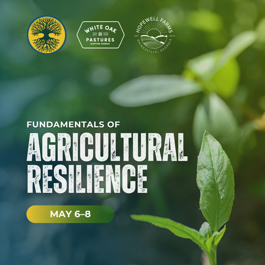 Fundamentals of Agricultural Resilience: May 6–8, 2026